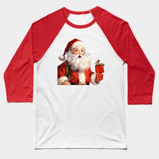 Vintage Santa Claus Baseball T-Shirt